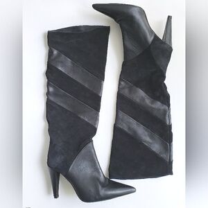 L'Intervalle | Escalier Leather and Suede Boots